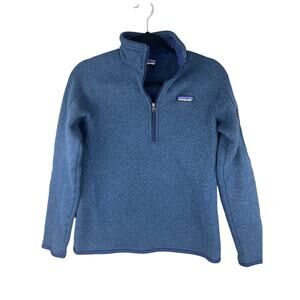 Patagonia Women's Better Sweater 1/4 Zip Berlin Blue Size S